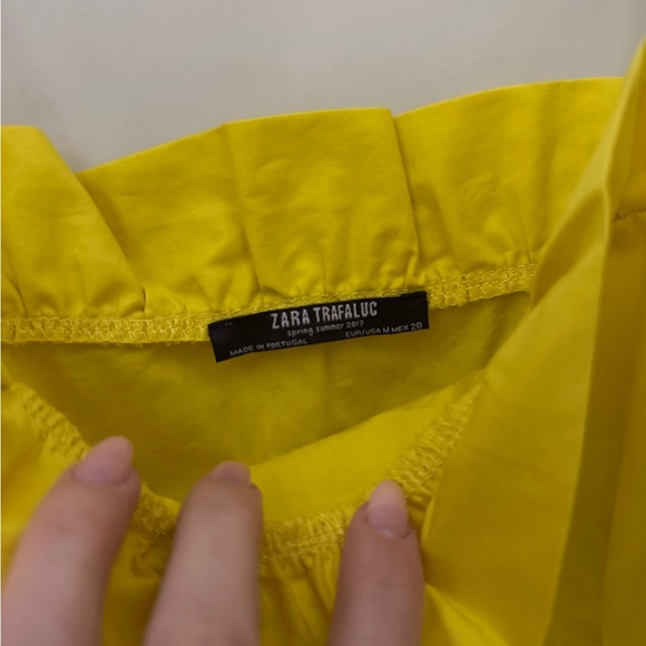 Yellow Ruffle Strap Top - Picture 2 of 3